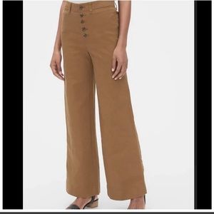 GAP | High Rise Wide-Leg Canvas Pants
